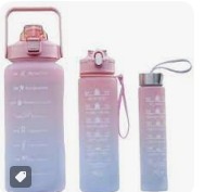 CONJUNTO DE GARRAFAS DE ÁGUA MOTIVACIONAL