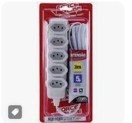 EXTENSÃO 3M 5 TOMADAS BIVOLT FORCELINE