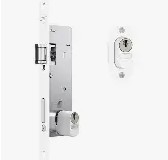 FECHADURA ROLETE 3F BRANCA PERFIL ESTREITO