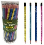 LÁPIS PRETO GATTE COM TABUADA VÁRIAS CORES 